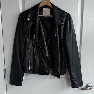 Bagatelle Black Faux Leather Biker Jacket